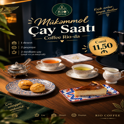Mini Çay Seti (Meyvəli)